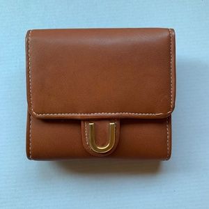 Vintage Leather Roger Gimbel Wallet With Mirror and Memo Pad